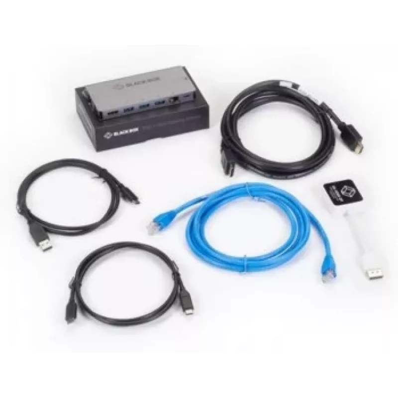 Melns Box USB-C dokstacija - Displayport komplekts