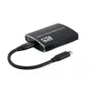 Gembird A-CM-HDMIF2-01 USB-C uz diviem HDMI adapteris, 4K 60Hz, melns