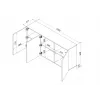 Cama 3D kumode ALMA 180x41.5xH90 kašmira