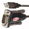 UNITEK Y-105A seriālais kabelis Melns 1.5 m USB Type-A DB-9