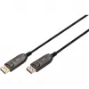 DisplayPort AOC hibrīda optiskās šķiedras kabelis, UHD 8K (melns, 30 metri)