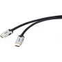 SpeaKa Professional HDMI savienojuma kabelis 2,00 m ar vītajiem pāriem Melns [1x HDMI spraudnis - 1x HDMI spraudnis] (SP-9063172)