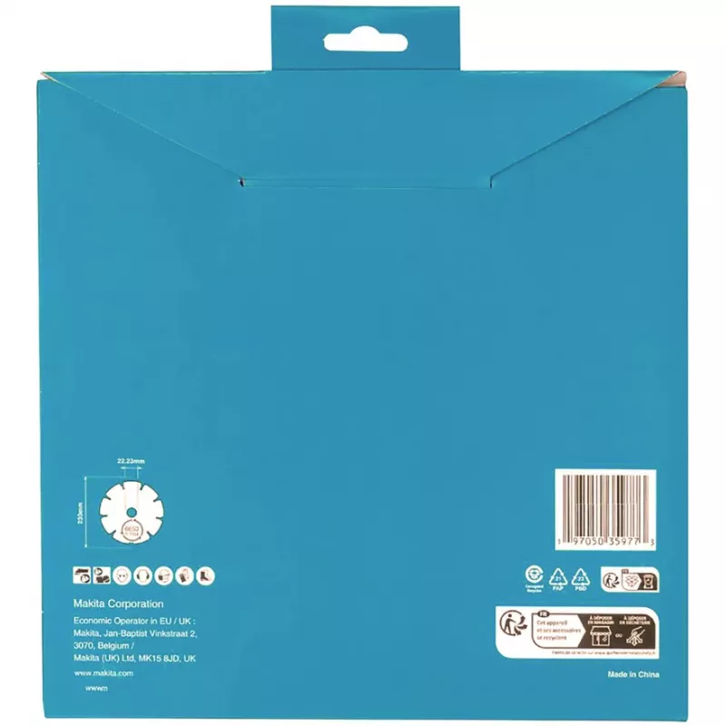Dimanta asmens Makita D-80117 griešanai, 230x22,23 mm