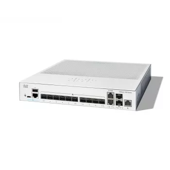 Tīkla komutators Cisco Catalyst C1300-12XS pārvaldāms L2/L3, 12 x 10 Gb SFP+, 240 Gbit/s, 16 tūkst. MAC, montāža statnē, pelēks