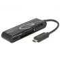 DeLOCK USB2.0 karšu lasītājs USB Type-C vīrišķais 5 sloti - Karšu lasītājs - Visu vienā (Multi-Format) - USB-C (91739)