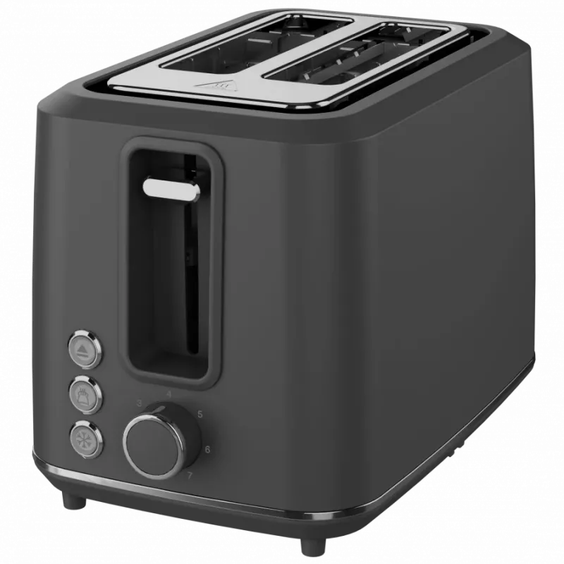 Elektriskais tosteris AENO ATS0001G — 2 spraugu, 220–240 V 50–60 Hz, 920–1080 W, 3 režīmi, 7 apbrūnināšanas līmeņi, pelēks