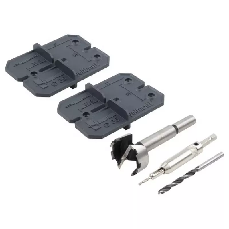 Eņģu urbju komplekts wolfcraft GmbH 4656000 3 gab. piemērots kokam