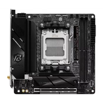 Mini-ITX mātesplate ASRock B650I Lightning WiFi — AMD B650, Socket AM5, DDR5, 2 DIMM (max 96 GB), Wi‑Fi 6E, 2.5Gb LAN