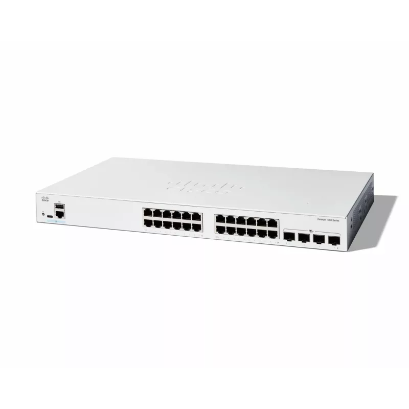 Pārvaldāms slēdzis Cisco Catalyst 1300-24T-4X 24 pieslēgvietas GE 4x10GE SFP+