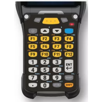 Zebra KYPD-MC9334FNR-01 mobilās ierīces tastatūra — burtciparu, angļu valodā, melna, pelēka, dzeltena