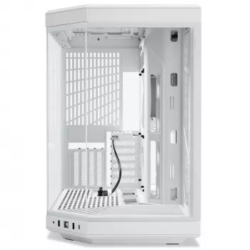 PC korpuss HYTE Y70 Midi Tower balts – atbalsta EATX, GPU līdz 42,2 cm, CPU dzesētāja augstums 18 cm