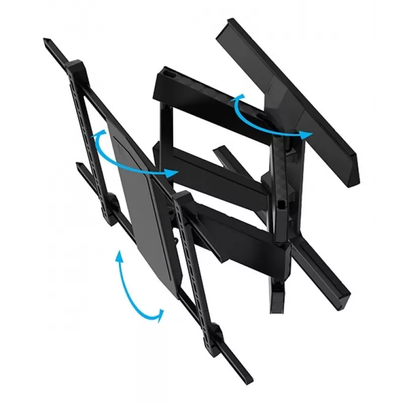 Sienas stiprinājums B-TECH BT8227/B 600x400 75 collu televizoram, maks. slodze 50 kg