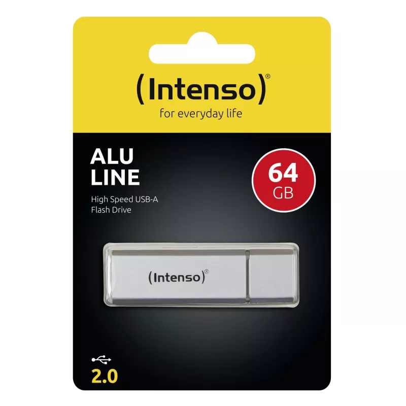 Memory Drive Flash USB2 64GB/Sudraba 3521492 Intenso