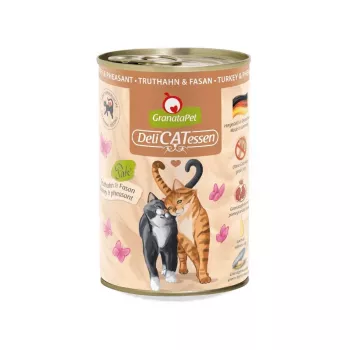 Granatapet DeliCatessen Turkey & Pheasant – mitrā kaķu barība 400 g