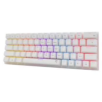 Mehāniskā tastatūra White Shark Wakizashi-2 US Red Switch, Tenkeyless/US izkārtojums, Balta