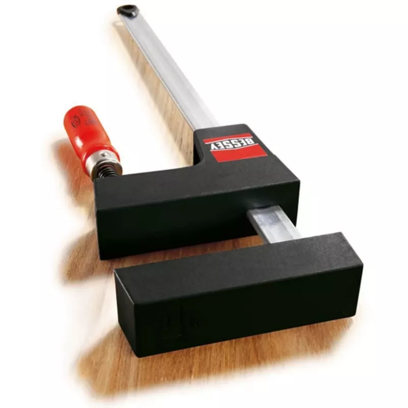 Stieņa skava Bessey UniKlamp UK100, 1000 mm garums, 80 mm rīkles dziļums, melna/sarkana