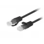 Tīkla kabelis LANBERG PATCHCORD KAT.6 UTP 1M melns