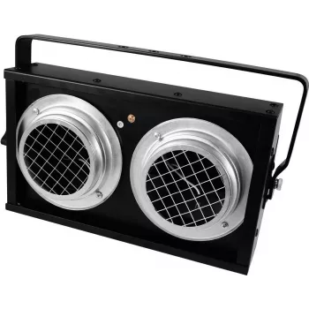 Skatuves PAR gaisma EUROLITE Audience Blinder 2xPAR-36 DMX melna (modelis 42103413)