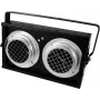 Skatuves PAR gaisma EUROLITE Audience Blinder 2xPAR-36 DMX melna (modelis 42103413)
