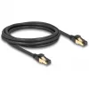 Tīkla kabelis DeLOCK RJ45 Cat.6A vīriešu-vīriešu S/FTP 2m Melns