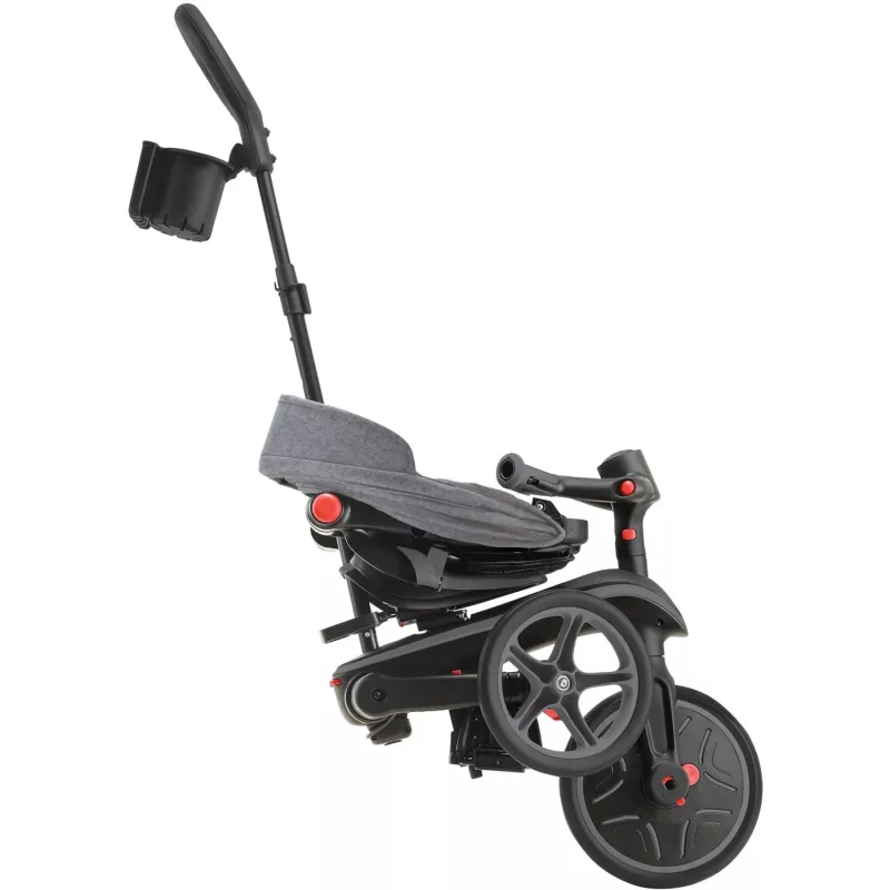 Explorer Trike Foldable 4 in 1, bērnu transportlīdzeklis pelēks