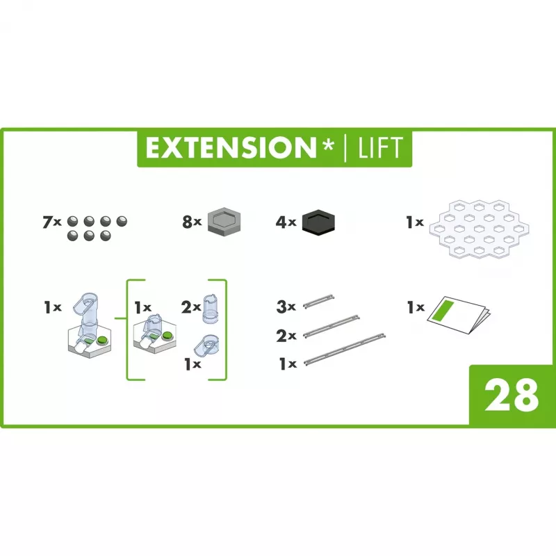 GraviTrax Extension Lift Ravensburger 22419 Daudzkrāsains