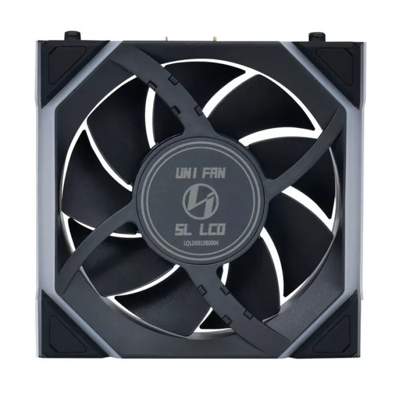 Fan Lian Li UNI FAN SL Wireless LCD 120 Melns 3 pcs