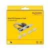 DeLOCK PCI Express x1 paplašināšanas karte ar 2 seriālajiem RS-232 portiem