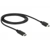 USB kabelis DeLOCK 83603 USB 2.0 1m USB C Mini-USB B Melns