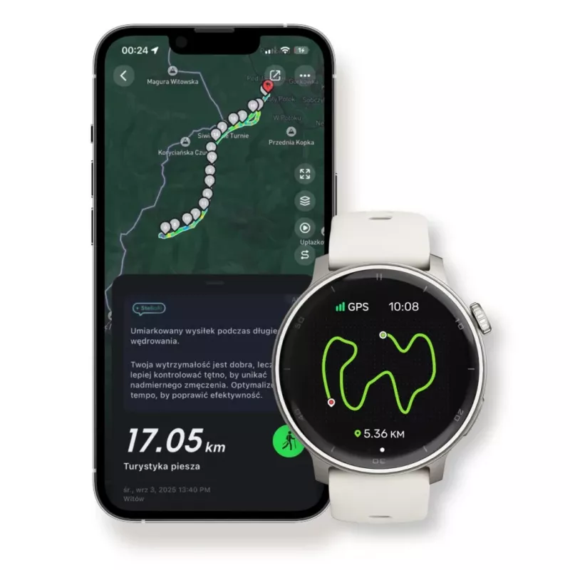 Viedpulkstenis Stelio Activ GPS 46mm Sudraba STSWA101SR, GPS, 46 mm korpuss