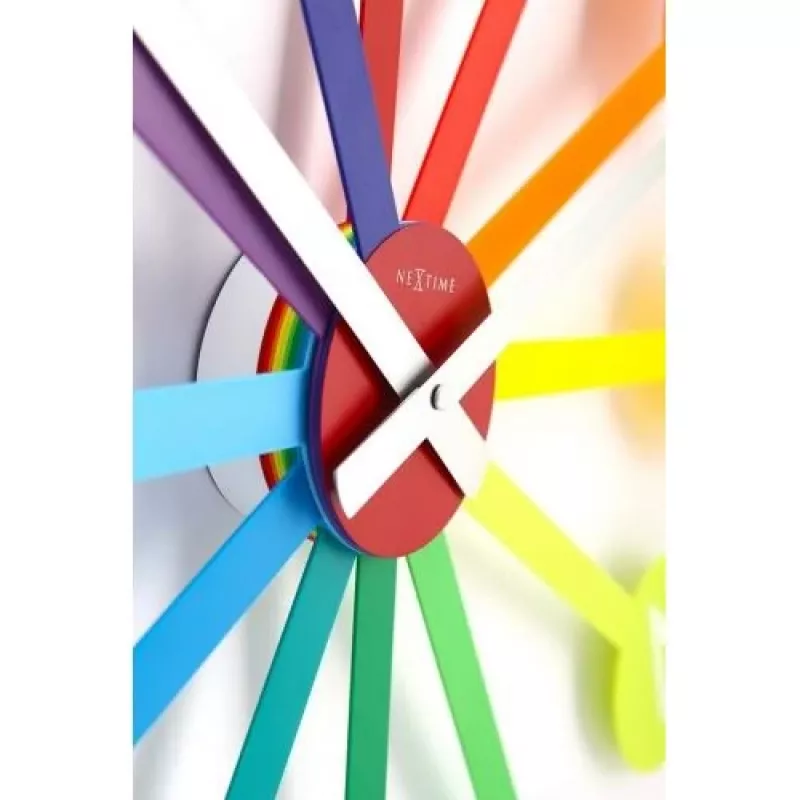 NeXtime pulkstenis 2995di Colour Guide, Ø 60 cm, sienas, daudzkrāsains