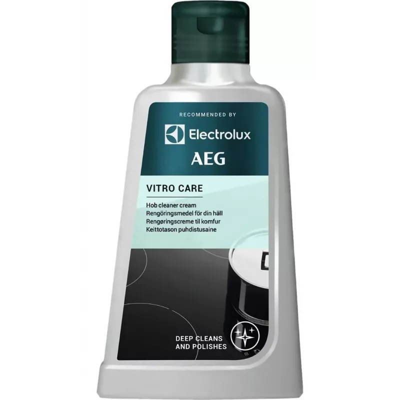 Plīts virsmu tīrīšanas krēms Electrolux Vitro Care 300 ml — krēms keramikas un indukcijas plīts virsmām, pudele ar dozatoru
