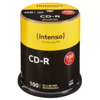 CD-R Intenso 700MB 52x 100 gab.