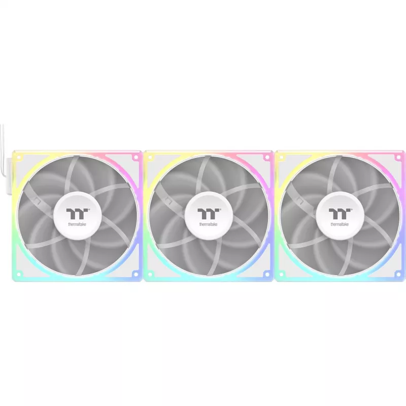 Dzesēšanas ventilatoru komplekts THERMALTAKE TOUGHFAN EX 140 ARGB Sync balta — 140mm, 3 gab.
