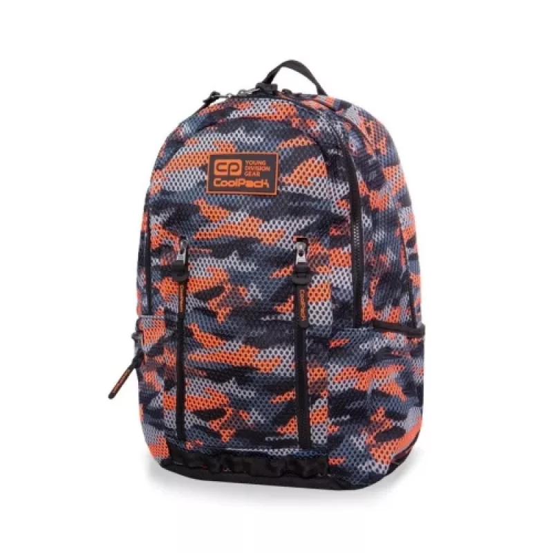 Mugursoma CoolPack Impact II Camo Mesh Orange