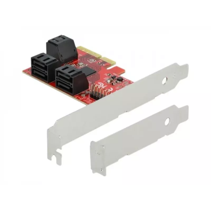 SATA PCI Express x4 karte DeLOCK 6 portu zema profila formas faktors