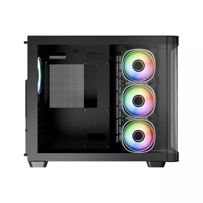 Datora korpuss LC-Power LC-8001B-ON Midi Tower, melns