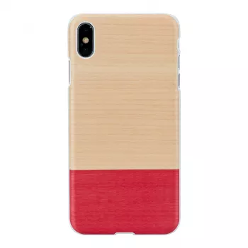 man and wood viedtālruņa maciņš iPhone XS Max — balts “miss match”