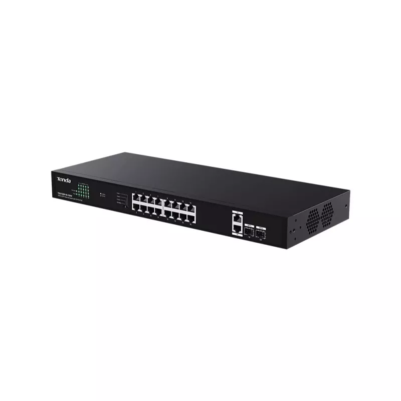 Slēdzis TENDA TEG1120P-16-150W PoE+ Gigabit 16x 1Gb/s, 135W PoE budžets