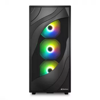 Sharkoon REBEL C80G RGB Midi Tower Melns