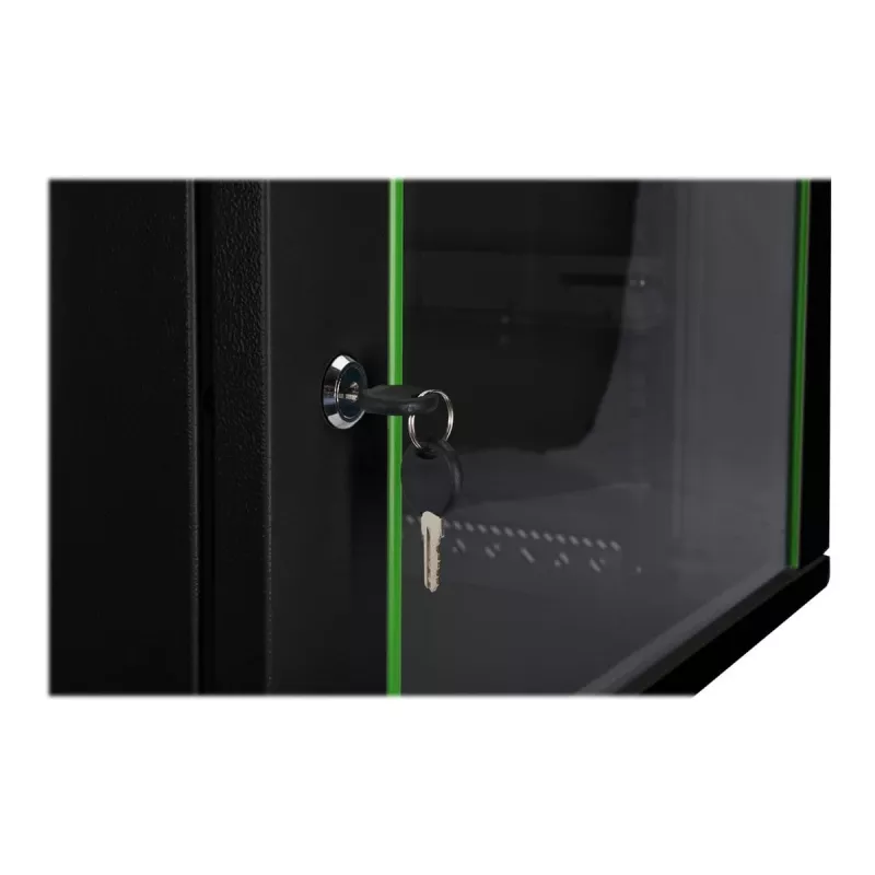 DIGITUS Dynamic Basic DN-19 16-U-EC-SW - skapis - tīkla skapis - piemērots montāžai pie sienas - RAL 9005 - 16U - 48.3 cm (19 inch)