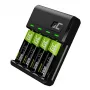 Akumulatora uzlādes ierīce zaļa Cell GC VitalCharger ar 4× AA 2000mAh NiMH baterijām