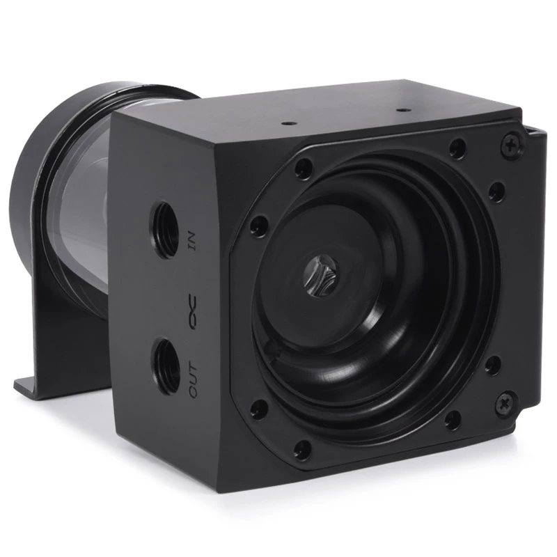 Alphacool Core rezervuārs (Aquatuning GmbH 1022162) – acetāla/akrila, melns/caurspīdīgs, 76,5 mm