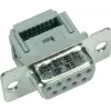 Harting D-SUB spraudnis 180 ° kontaktu skaits: 37 IDC 09 66 428 7700 1 gab. (09 66 428 7700)