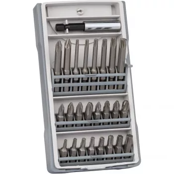 Skrūvgriežu komplekts 25 gabali T10, T15, T20, T25, T30, T40, PH2, PZ2 Garums 25 mm, 49 mm