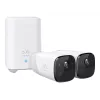 Eufy Security, eufyCam 2 Pro bezvadu mājas drošības kameru sistēma, 365 dienu akumulatora darbības laiks, HomeKit saderība, 2K izšķirtspēja, IP67 laikapstākļu izturība, nakts redzamība, 2 kameru komplekts, bez ikmēneša maksas