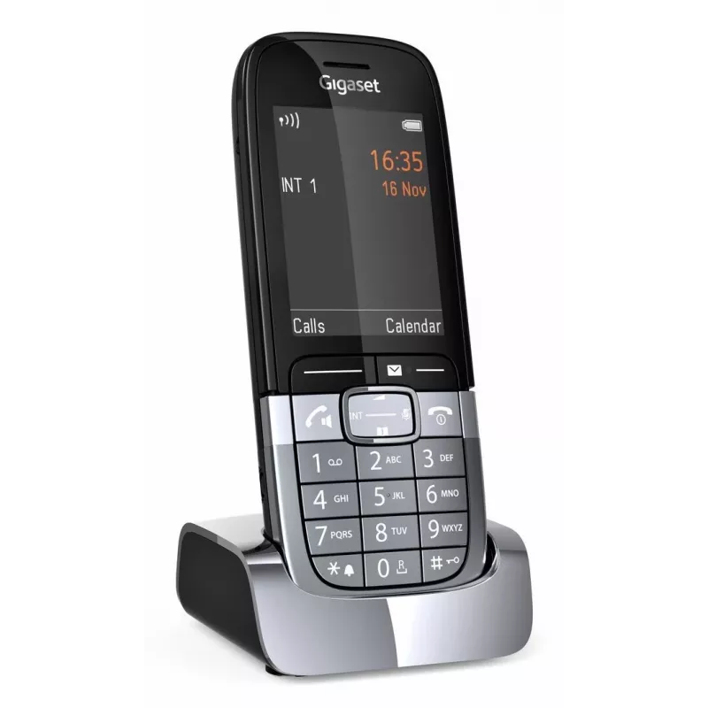 Gigaset SL850H Pro DECT telefons ar zvanītāja ID, titāna krāsā