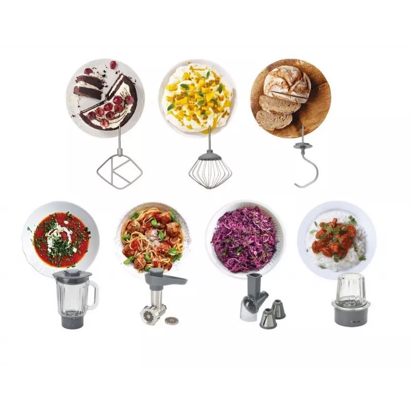 Kenwood Prospero+ virtuves kombains 1000 W 4,3 L Sudraba, nerūsējošais tērauds Iebūvēti svari