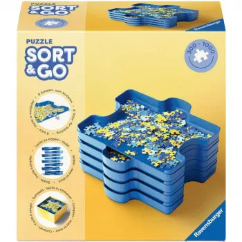 Uzglabāšanas risinājums Ravensburger 12001674 ar nodalījumiem un pārnēsājamu dizainu sīkumu šķirošanai
