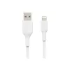Belkin PVC USB-A uz Lightning 2m Balts